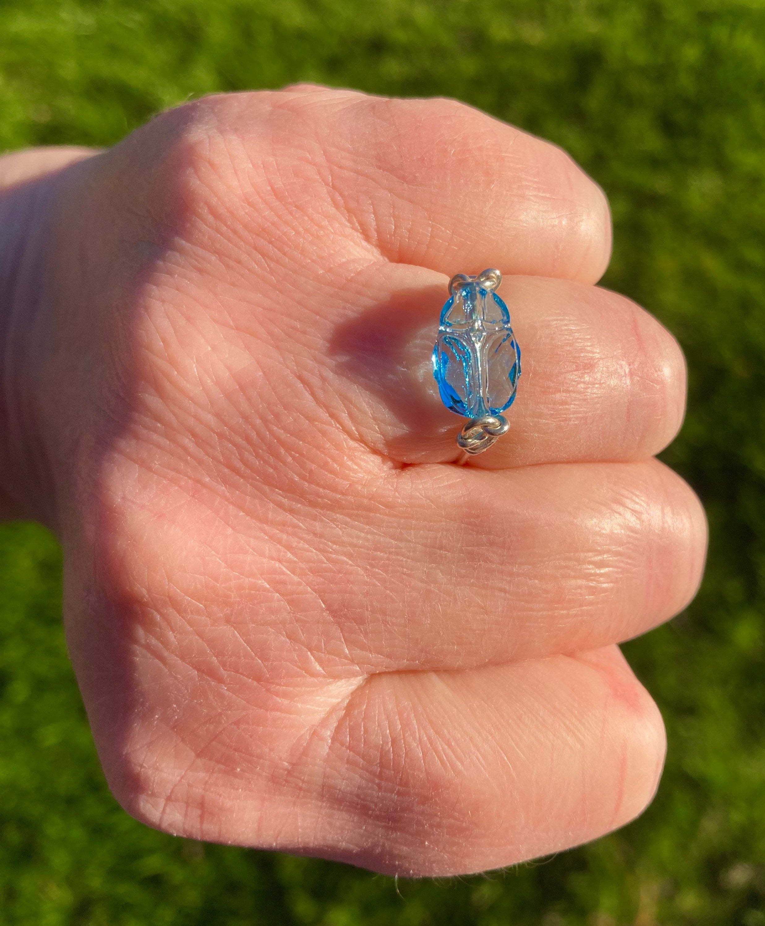 SWAROVSKI GEMMA RING #684360 Blue Stone Size 55 with Original Box &  Certificate | eBay