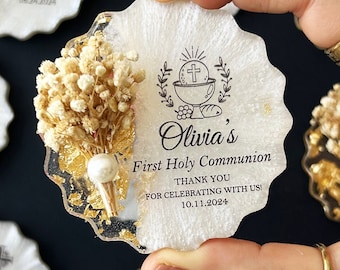 Communion favor, First Holy Communion gift, Baptism gift, Keepsake for baptism, Christening favors, Confirmation, Dedication, Fridge magnet