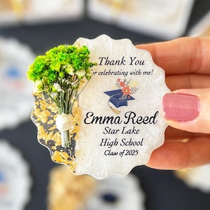 Graduation party gifts for guests, Class of 2025 graduation favor, thank you gift, keepsake, graduation party decor, graduation magnets