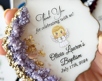 Baptism gift for guest, Baptism favors, Keepsake for baptism, Communion favor, Christening favors, Confirmation, Dedication, Fridge magnet