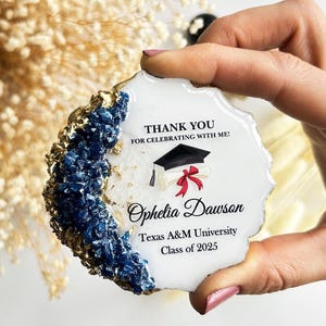 Personalized Graduation Magnet Favors 2025: Resin, Epoxy Keepsake Return Gift, No Sticker Permanent Printing
