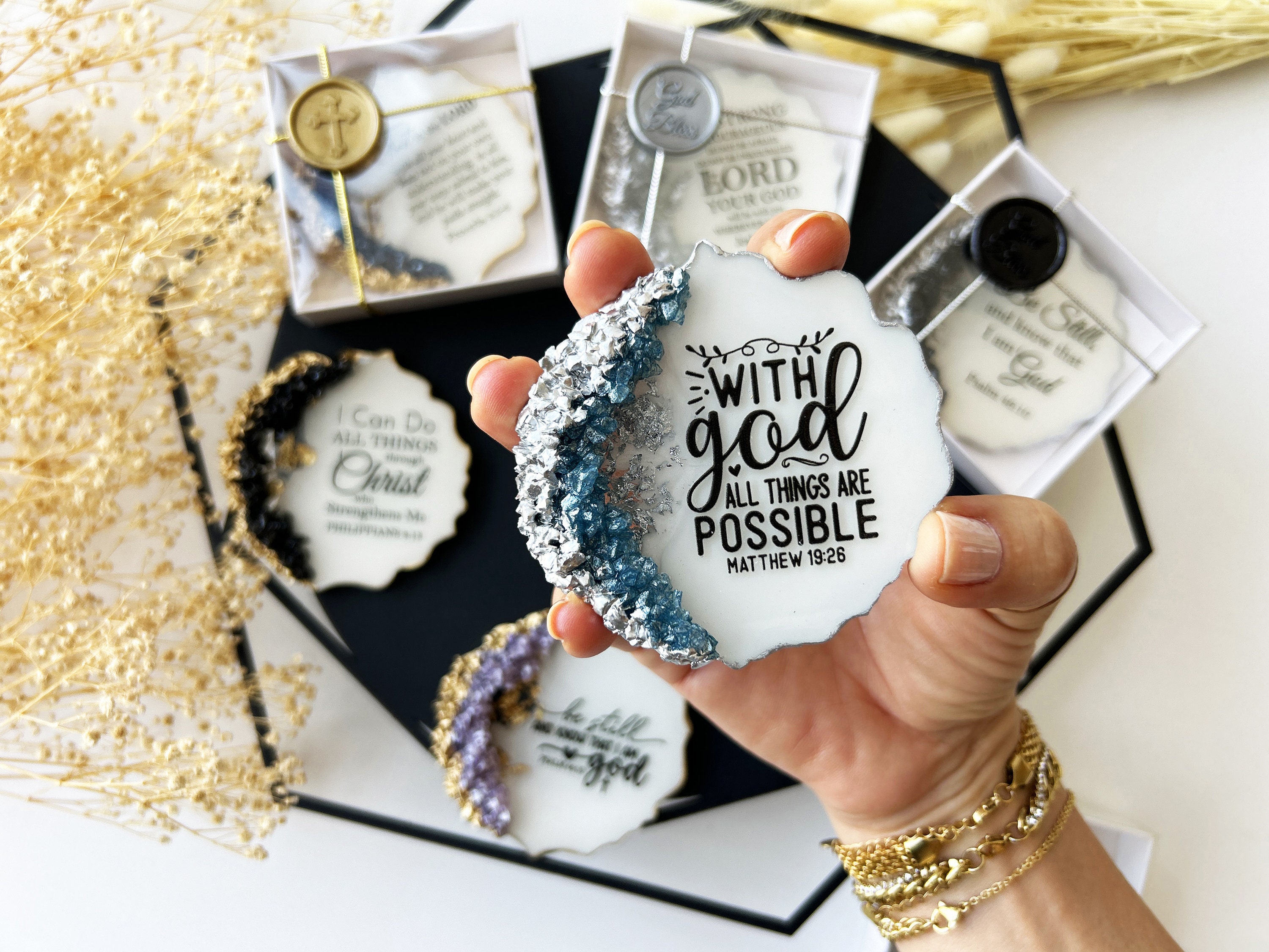 Bible Quote Fridge Magnet Favors, Motivational Christian Gifts, Matthew ...