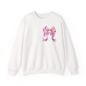 Pray-Themed Unisex Sweatshirt, Inspirational Crewneck, Cozy Prayer Sweatshirt, Faith-Based Gifts, Cute Everyday Wear