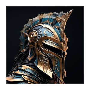 Gladiator helmet 3D STL Files, Detailed Design and High Quality