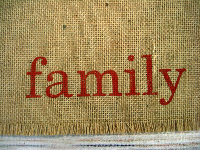 Thanksgiving Placemats Burlap Placemats 4 Reversible Placemats, Hand Painted Lettered Table Mats Farmhouse Decor Place Mats image 3