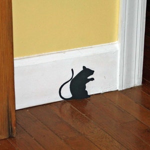 Halloween Decor Wall Decal Creepy Stair Mice with Mouse Hole image 3