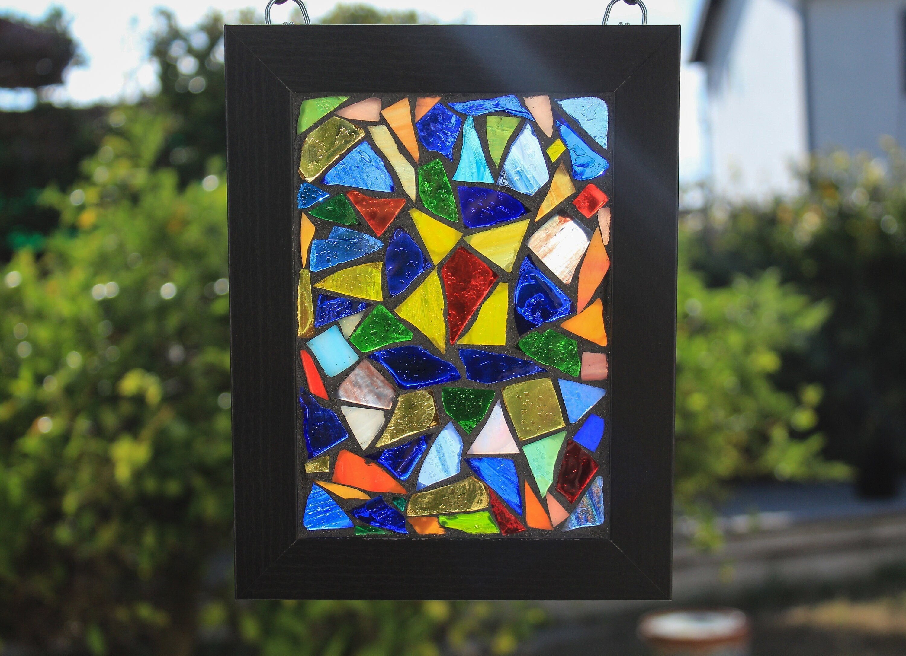 Shards - Stained Glass Mosaic Window Art - Etsy