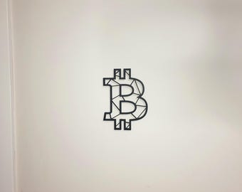 Bitcoin "B" Hanging Wall Art | BTC Decor & Style
