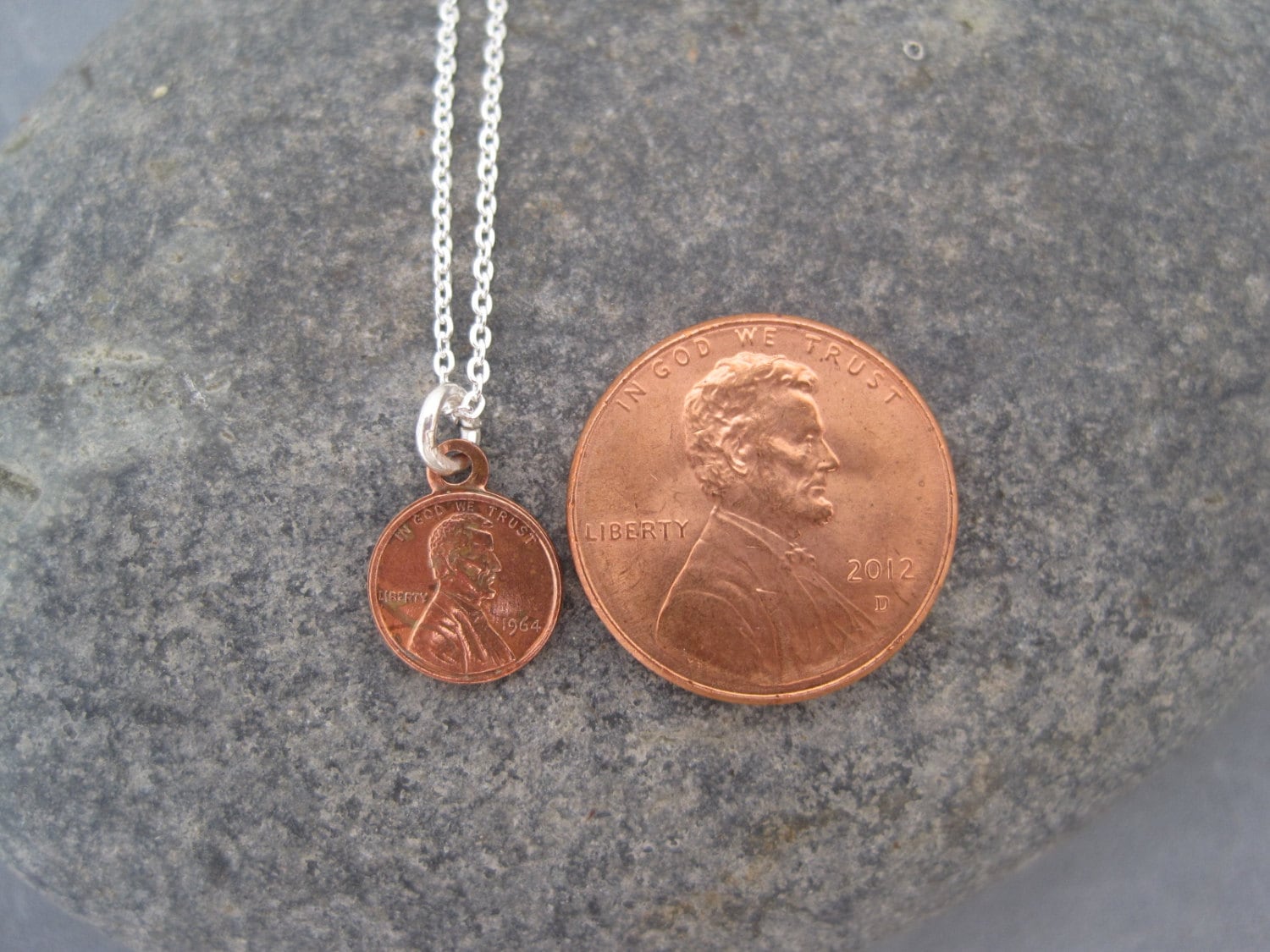 Miniature Penny Charm - Necklaces