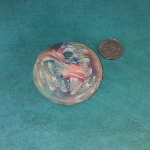 Hübsche Ton focal Perle bunte durchscheinende Fimo