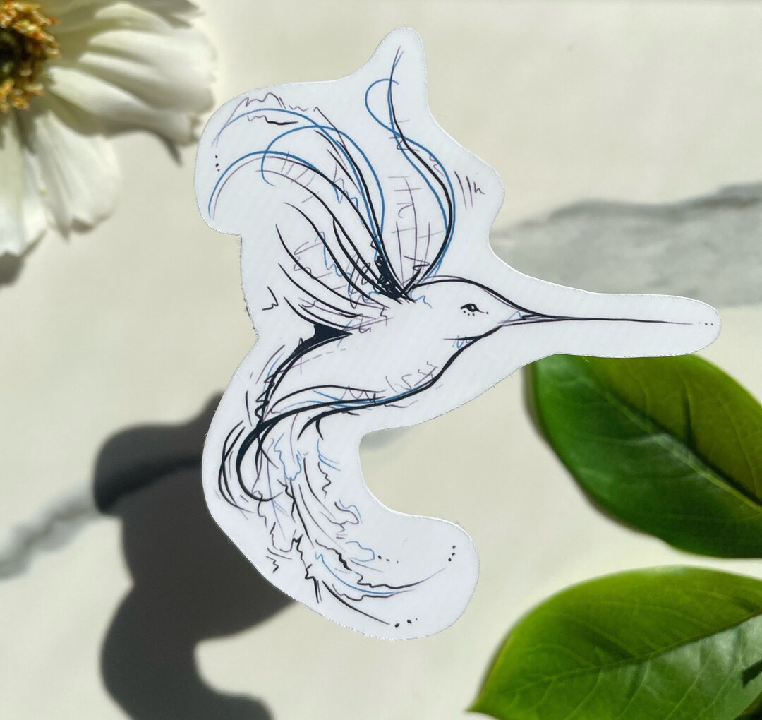 Hummingbird Sticker or Magnet , Bird Sticker, Die Cut Magnet, Fridge ...
