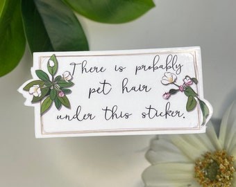 Pet Hair Sticker, dog grooming sticker, groomer sticker, grooming gift