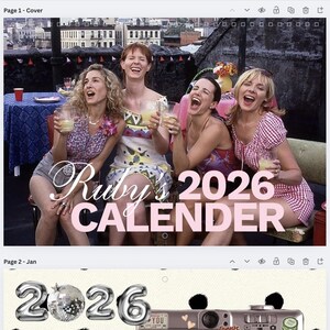 2026 Custom Canva Calendar Template - Digital Download image 4