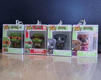 Funko Bitty Pop! Teenage Mutant Ninja Turtles (TMNT) - 12pc Multipack - 0.9 Inch (2.2 Cm) - Teenage Mutant Ninja Turtles Retro/ClassicSammlerstück Stapelbares Display-Regal Inklusive