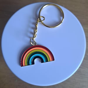 Rainbow Pride Keychain