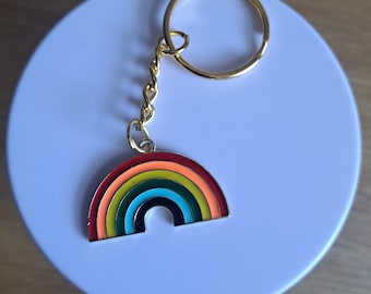 Rainbow Pride Keychain