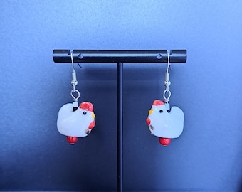 Hahn Huhn Ohrringe