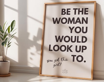 Motivierendes Poster für minimalistisches Zuhause oder Büro
