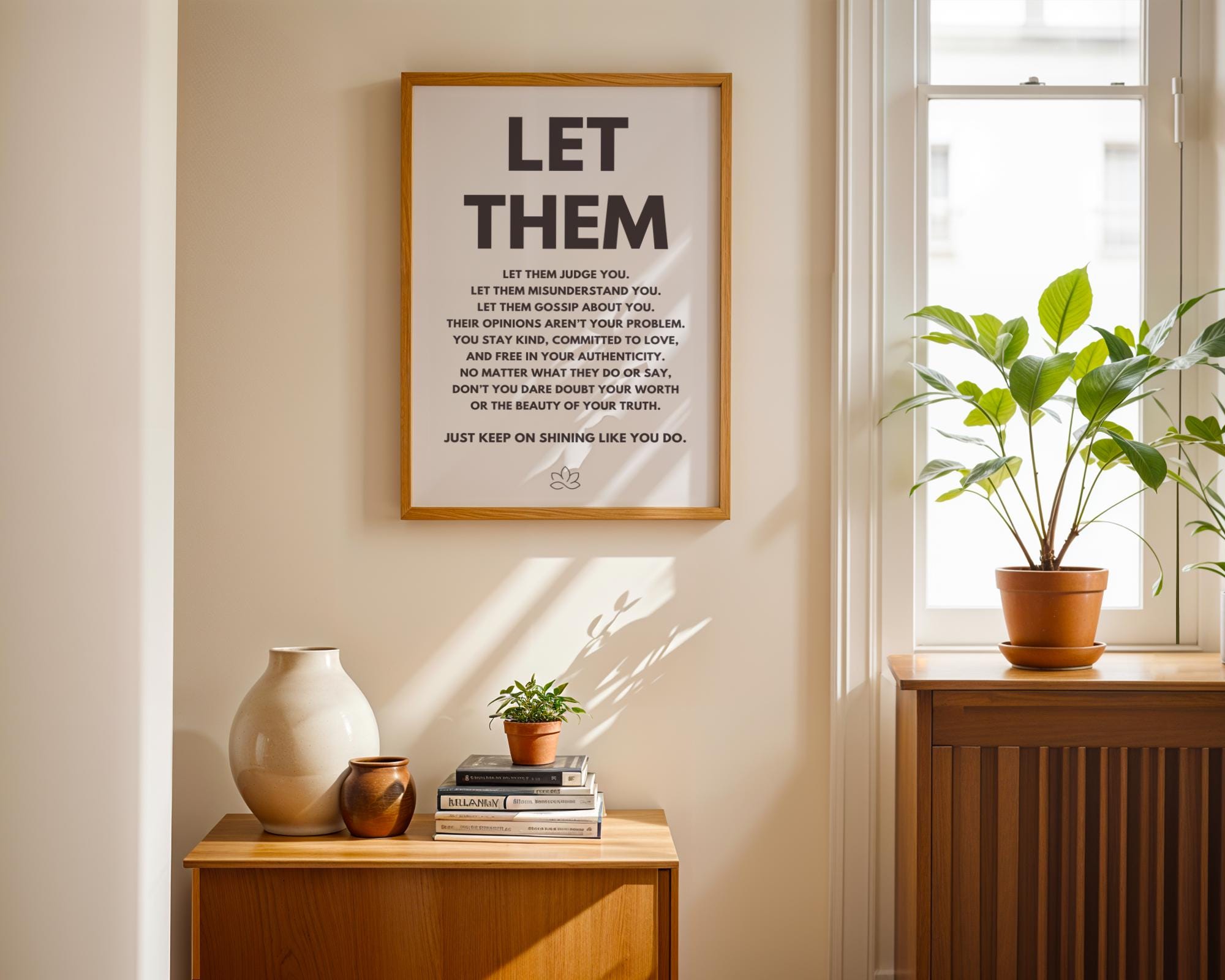 Motivational Let Them Poster for Minimalistic Home or Office Decor - Etsy