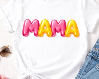 Mamá de gominola 3D brillante y colorida PNG / Archivo digital para manualidades