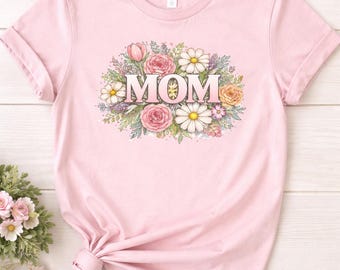 PNG de mamá con estampado floral colorido - Perfecto para proyectos de bricolaje