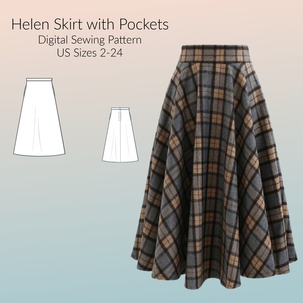 Skirt Pattern - Etsy