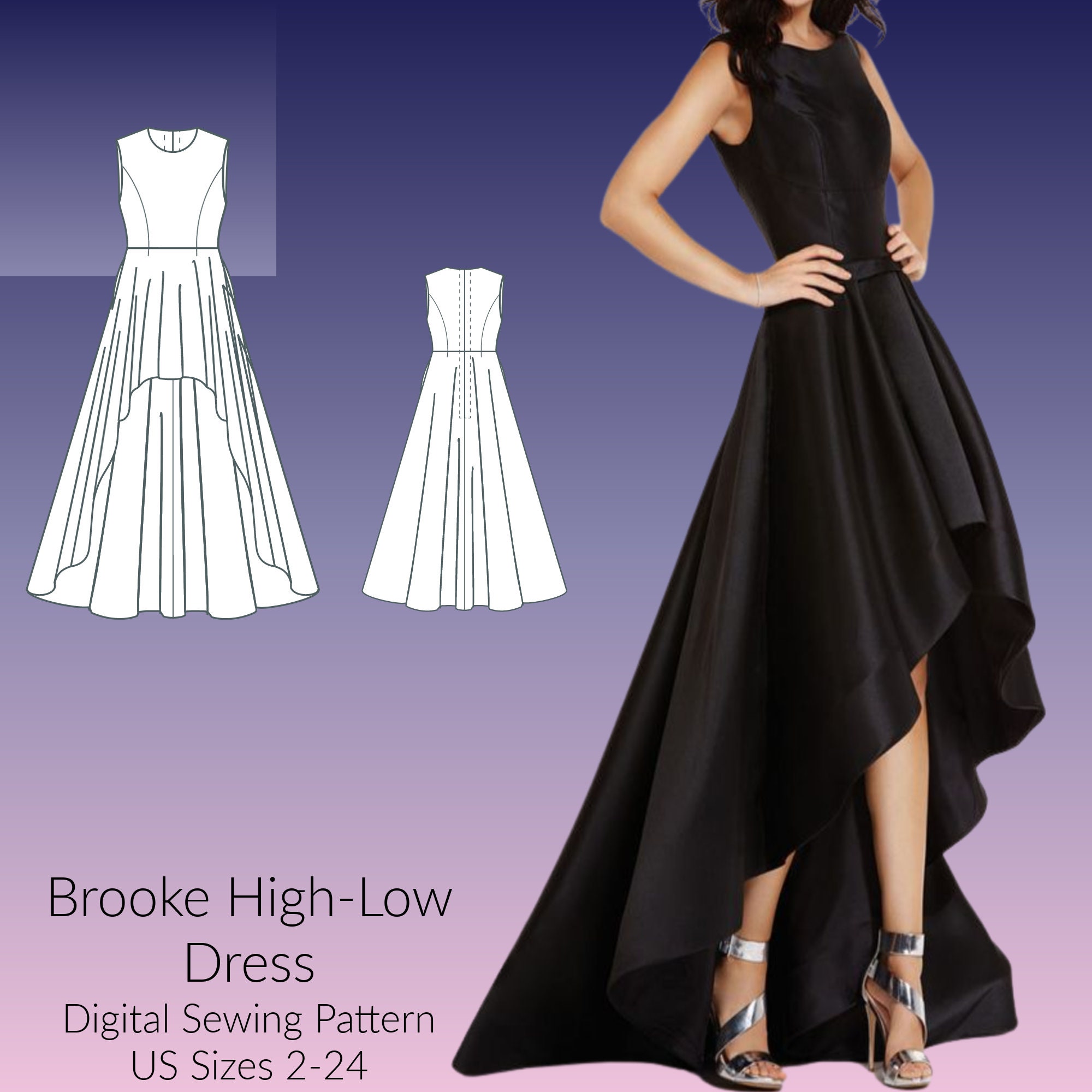 High Low Dress, Sleeveless Dress, Formal Wear, Mother of the