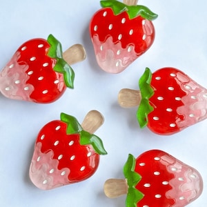 Strawberry phone grip holder mobile accessory, finger grip, Phone stand Kindle Grip