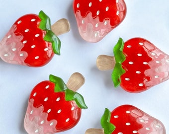 Cute Strawberry Phone Grip, Mobile Accessory, Phone Stand
