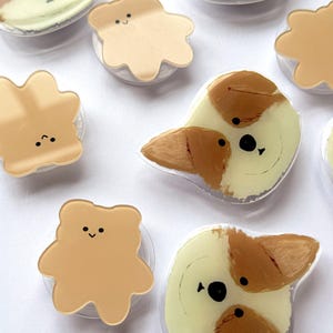 Dog Phone Holder, Cute Bear Phone Grip, Kawaii Phone Accessory, Animal Finger Grip