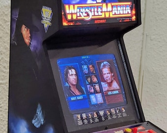 1:4 scale WWF Wrestlemania Arcade Cabinet - Playable Miniature