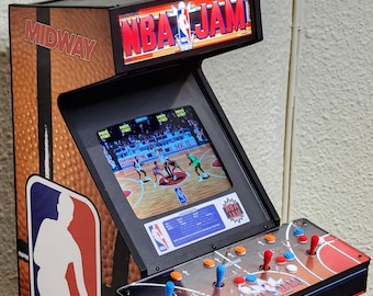 1:4 Scale NBA JAM Arcade Cabinet - Playable Miniature