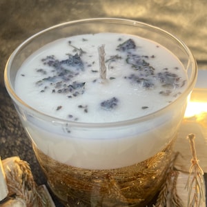 Handmade Forest Cleanse Candle with Sage Tea & Pine Tips - Grounding and Purifying Soy Candle for Spiritual Wellness Gift for Her