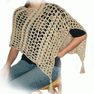Crochet Poncho, Beginner  pattern, Maternity pattern, PDF download