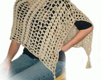Crochet Poncho, Beginner  pattern, Maternity pattern, PDF download