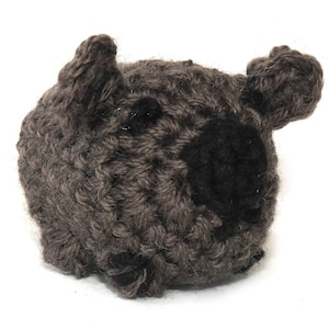 Wombat crochet pattern, Amigurumi, Australian animal pattern, pdf download image 3