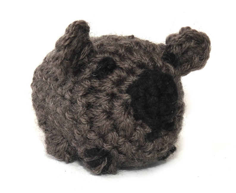 Wombat crochet pattern, Amigurumi, Australian animal pattern, pdf download image 3