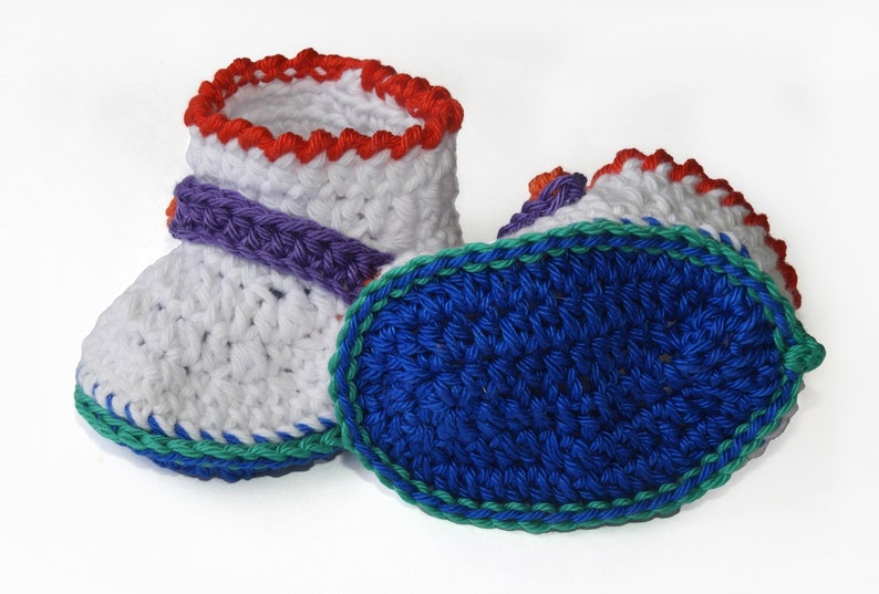 Baby Booties Pattern, Crochet Baby Shoes Pattern, Digital PDF download image 8