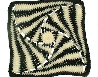 Rainbow Granny Square Crochet Pattern, Afghan Blanket Rug, Instant Download PDF