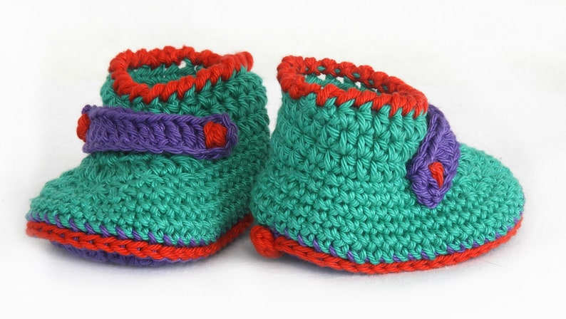 Baby Booties Pattern, Crochet Baby Shoes Pattern, Digital PDF download image 5