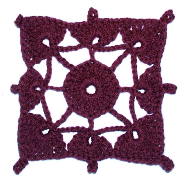 Crochet Lace Patterns, 16 Individual Motifs, PDF Ebook download image 3