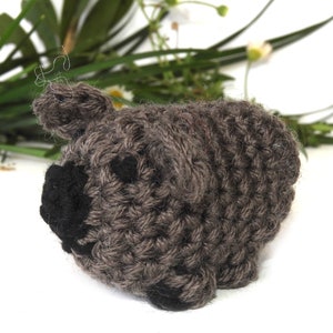 Wombat crochet pattern, Amigurumi, Australian animal pattern, pdf download image 2