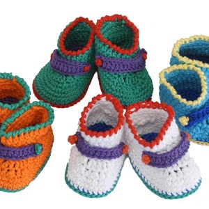 Baby Booties Pattern, Crochet Baby Shoes Pattern, Digital PDF download image 6