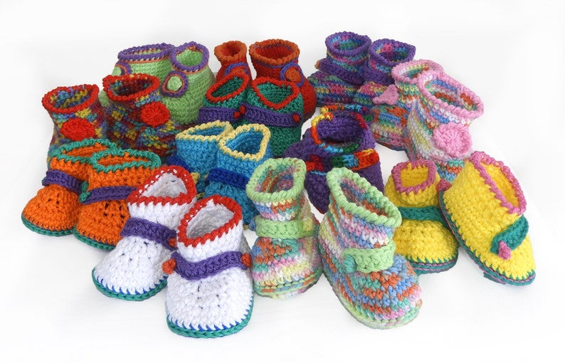 Baby Booties Pattern, Crochet Baby Shoes Pattern, Digital PDF download image 9