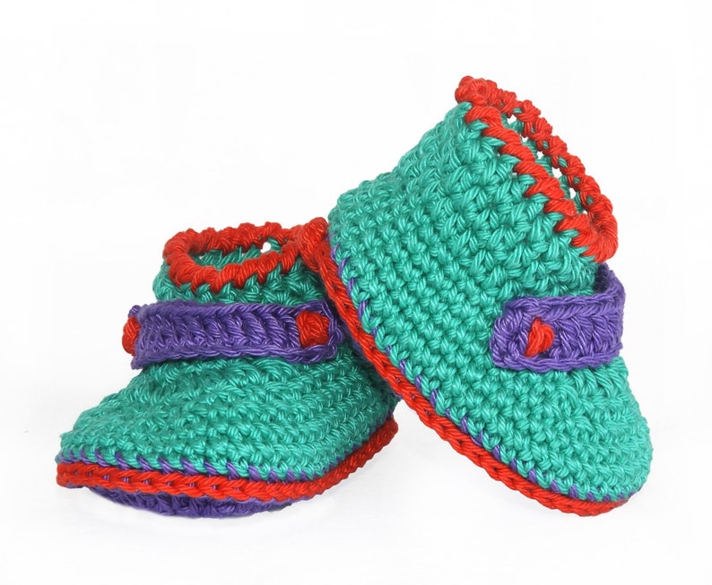 Baby Booties Pattern, Crochet Baby Shoes Pattern, Digital PDF download image 1