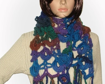 Crochet Lace, for Scarf, Wrap, Shawl, Pattern, Digital PDF download
