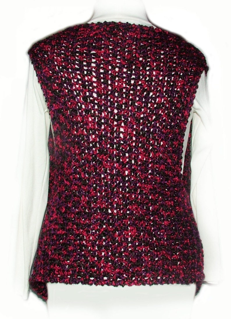 Super Easy Crochet Vest Pattern, Digital PDF download image 5