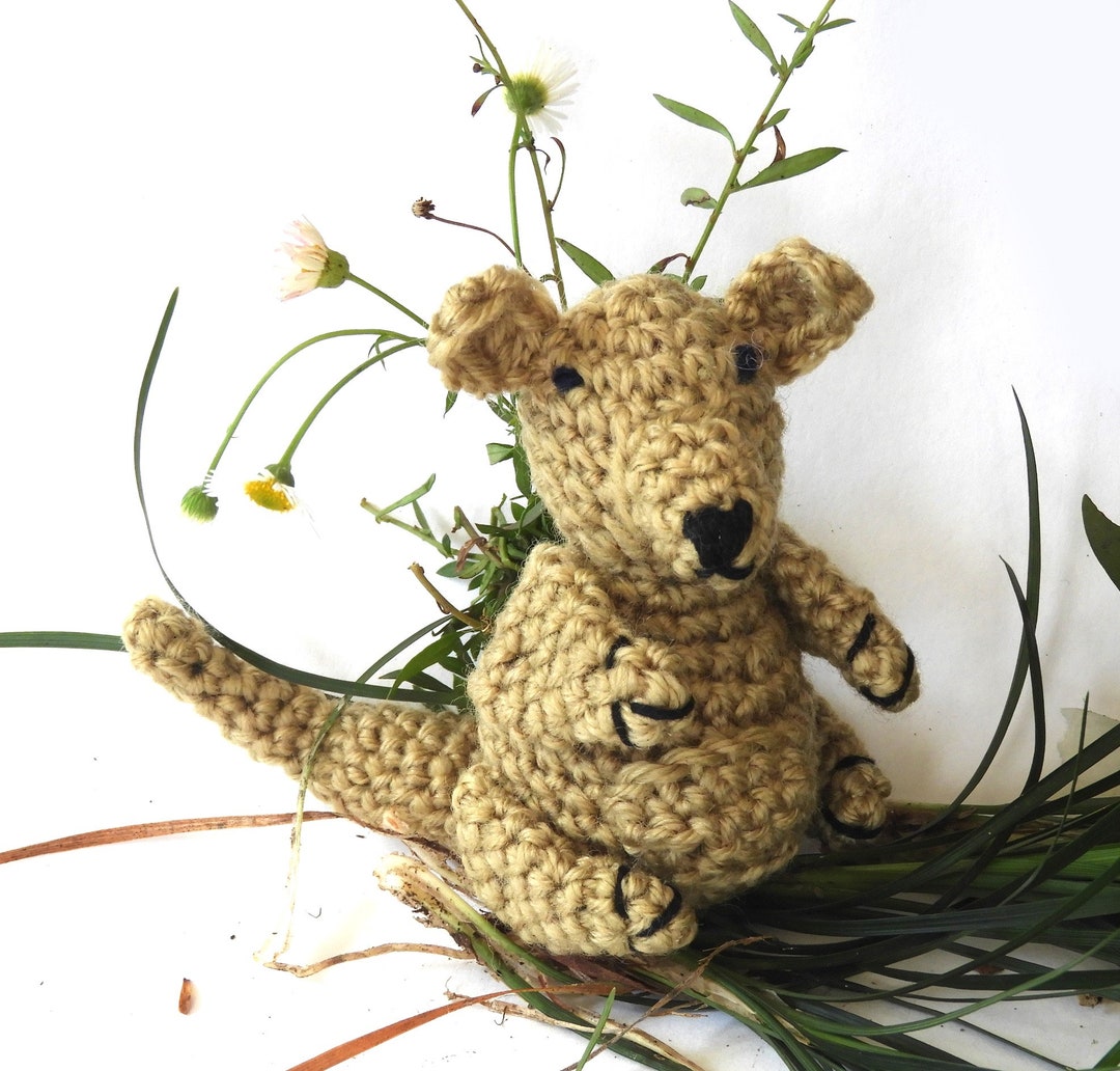 Kangaroo Crochet Pattern Amigurumi Australian Animal PDF Etsy