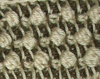 Tunisian Crochet Tutorial Ebook, PDF Digital download