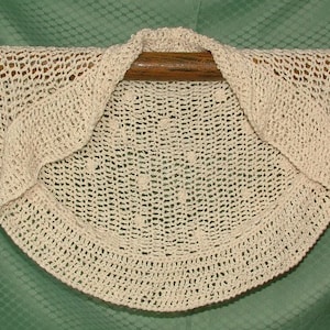 Crochet Shrug Pattern  PDF download. Easy Summer Shrug in 3 steps